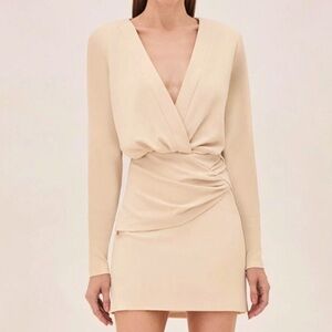 Alexis Cream Long Sleeve Dress